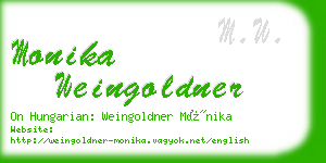 monika weingoldner business card